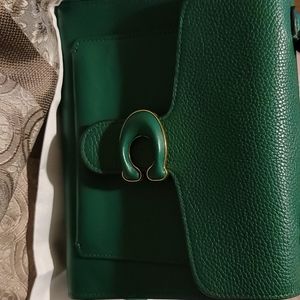 Coach Green box tabby crossbody bag like new
